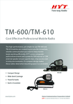 �������: ��������� �������� �� ��������� ������������ Hytera TM-600, TM-610 (ENG)