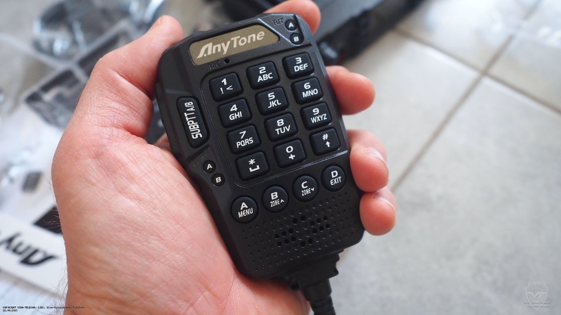 Микрофон радиостанции AT-D578UV II Plus. Anytone AT-D578UV Микрофон радиостанции AT-D578UV II Plus