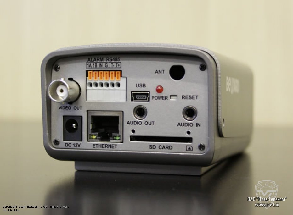 Вид сзади сетевой видеокамеры Beward B2.920F. Beward B2.920F Вид сзади сетевой видеокамеры Beward B2.920F