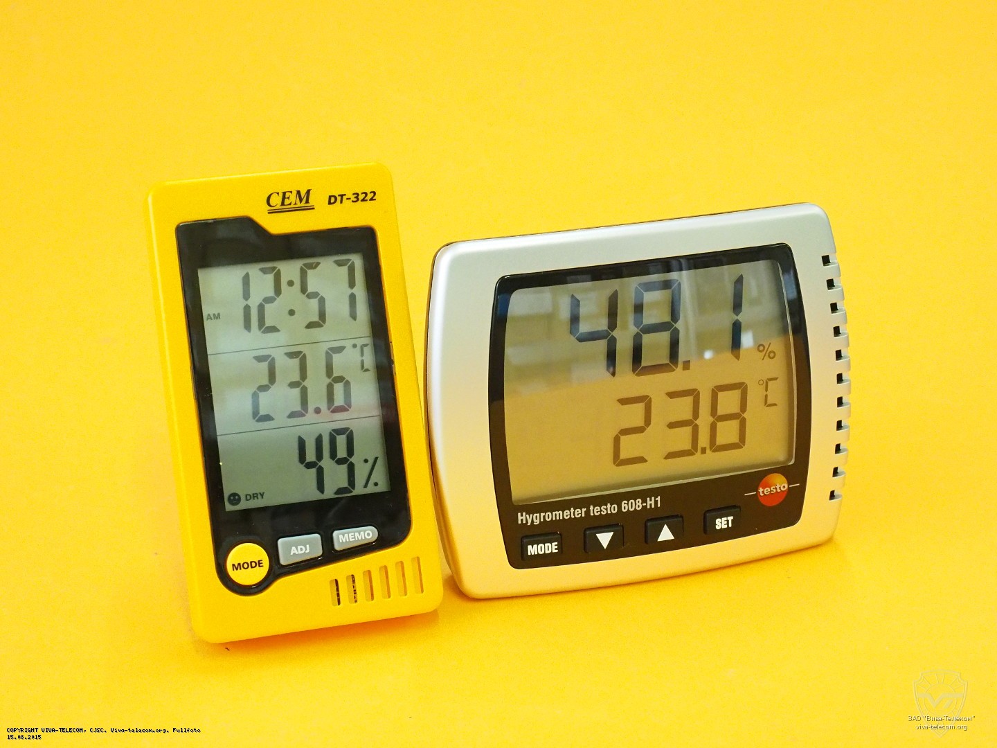 ��������� CEM DT-322 � Testo 608-H1