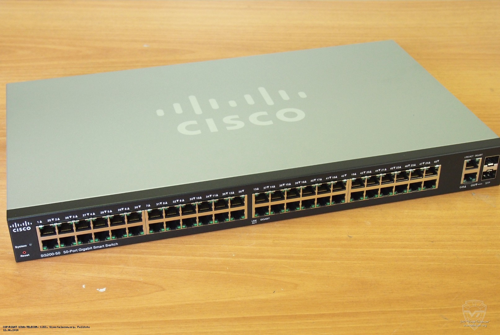 �������� ������ ����������� Cisco SG200-50