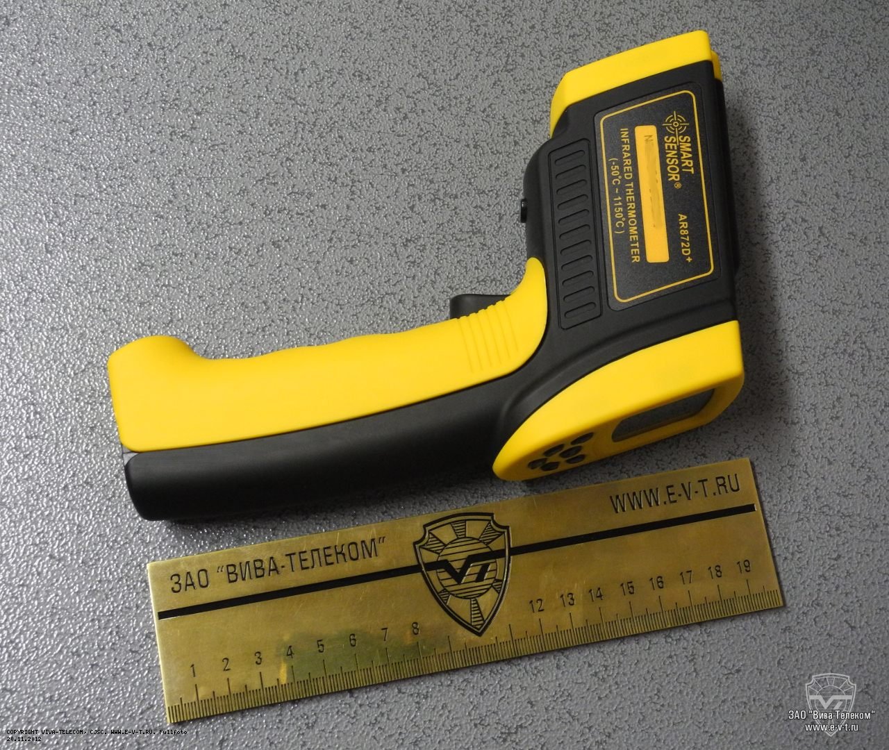 Габариты ИК-термометра IR-T3. Condtrol IR-T3 Габариты ИК-термометра IR-T3