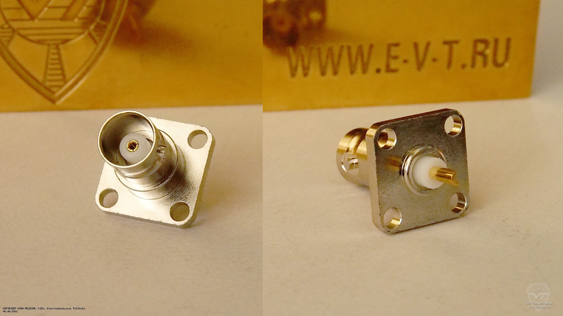 BNC female на приборный блок, крепление винты. Multicom Tronic BNC (f) приборный блок, винты BNC female на приборный блок, крепление винты