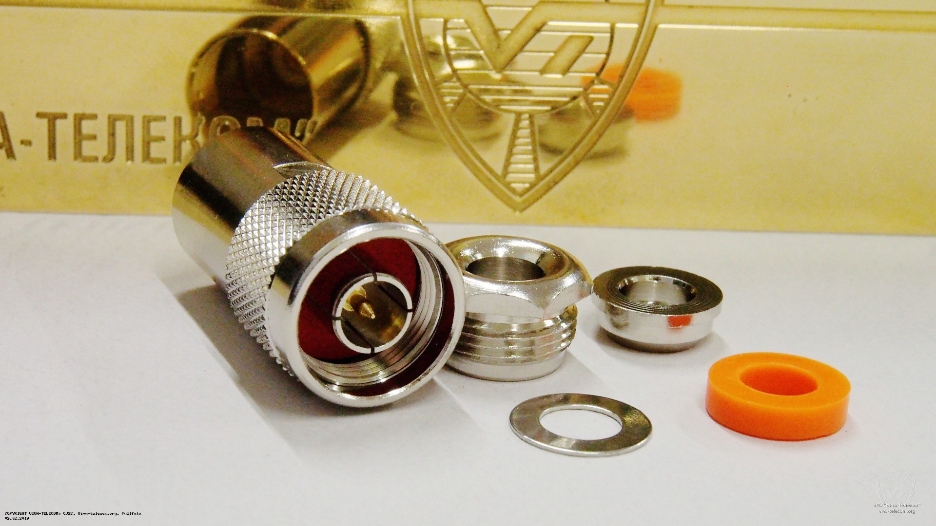 N разъем, вилка (папа) под радиочастотный коаксиальный кабель 5D-FB, обжимной. Multicom Tronic N (m) 5D-FB пайка N разъем, вилка (папа) под радиочастотный коаксиальный кабель 5D-FB, обжимной