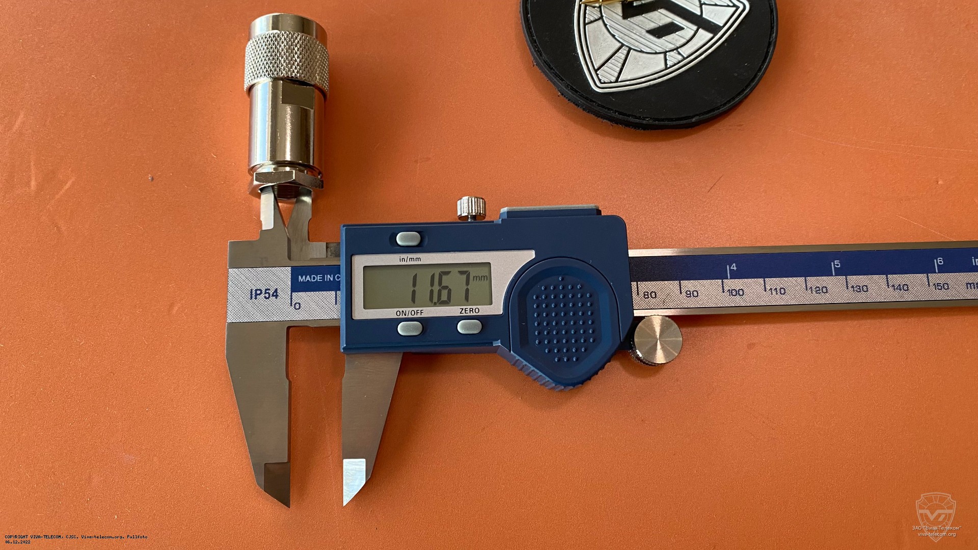 Внутренний диаметр ВЧ разъема N-112/8D. Multicom Tronic N (m) 8D-FB пайка Внутренний диаметр ВЧ разъема N-112/8D