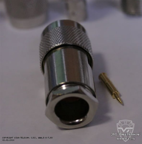 N (папа) на кабель RG-8, RG-213. Multicom Tronic N (m) RG8 / RG213 пайка N (папа) на кабель RG-8, RG-213