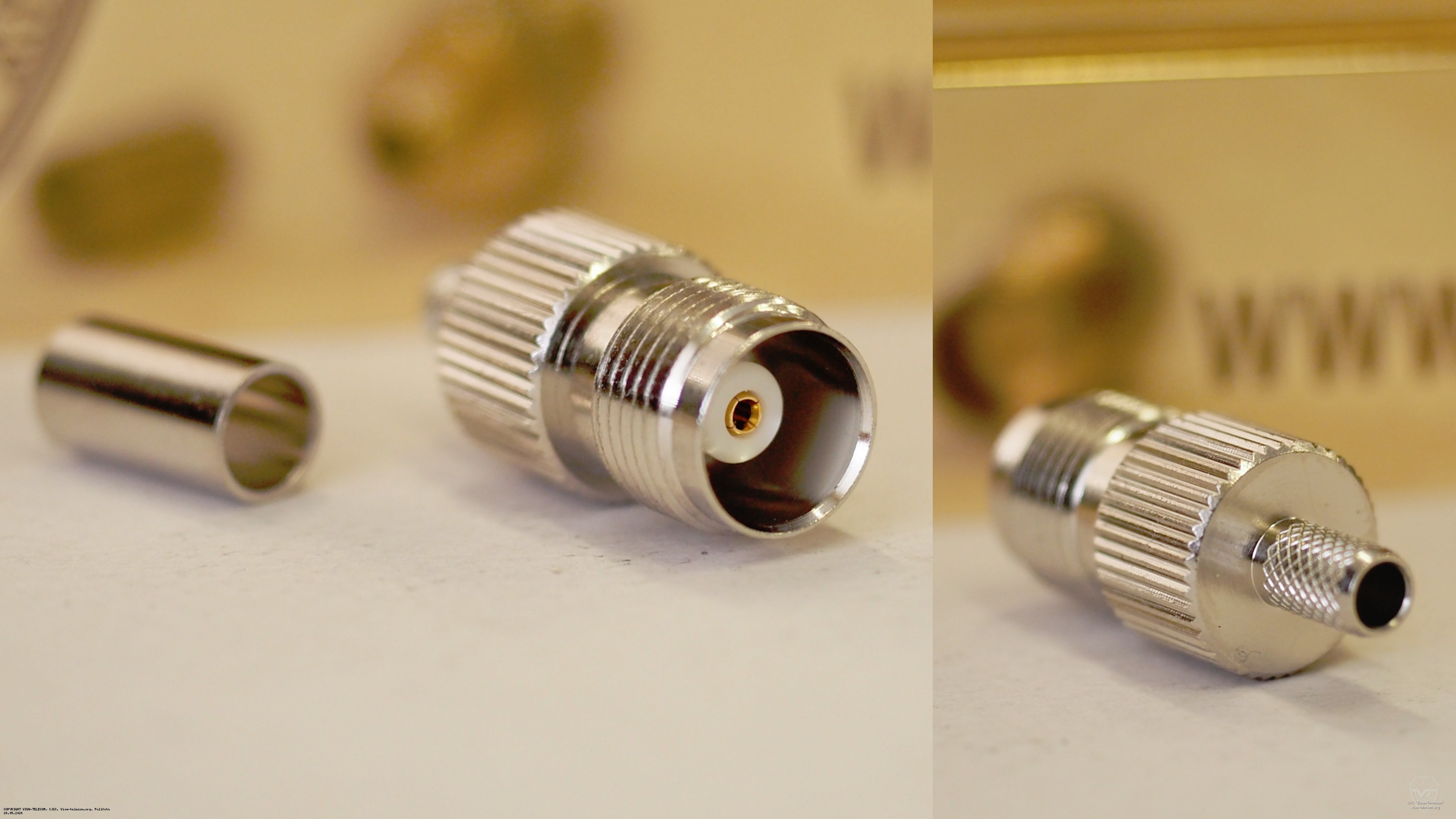 Разъем T-211F TNC (розетка) для RG58 под обжимку. Multicom Tronic TNC (f) RG58 обжимка Разъем T-211F TNC (розетка) для RG58 под обжимку