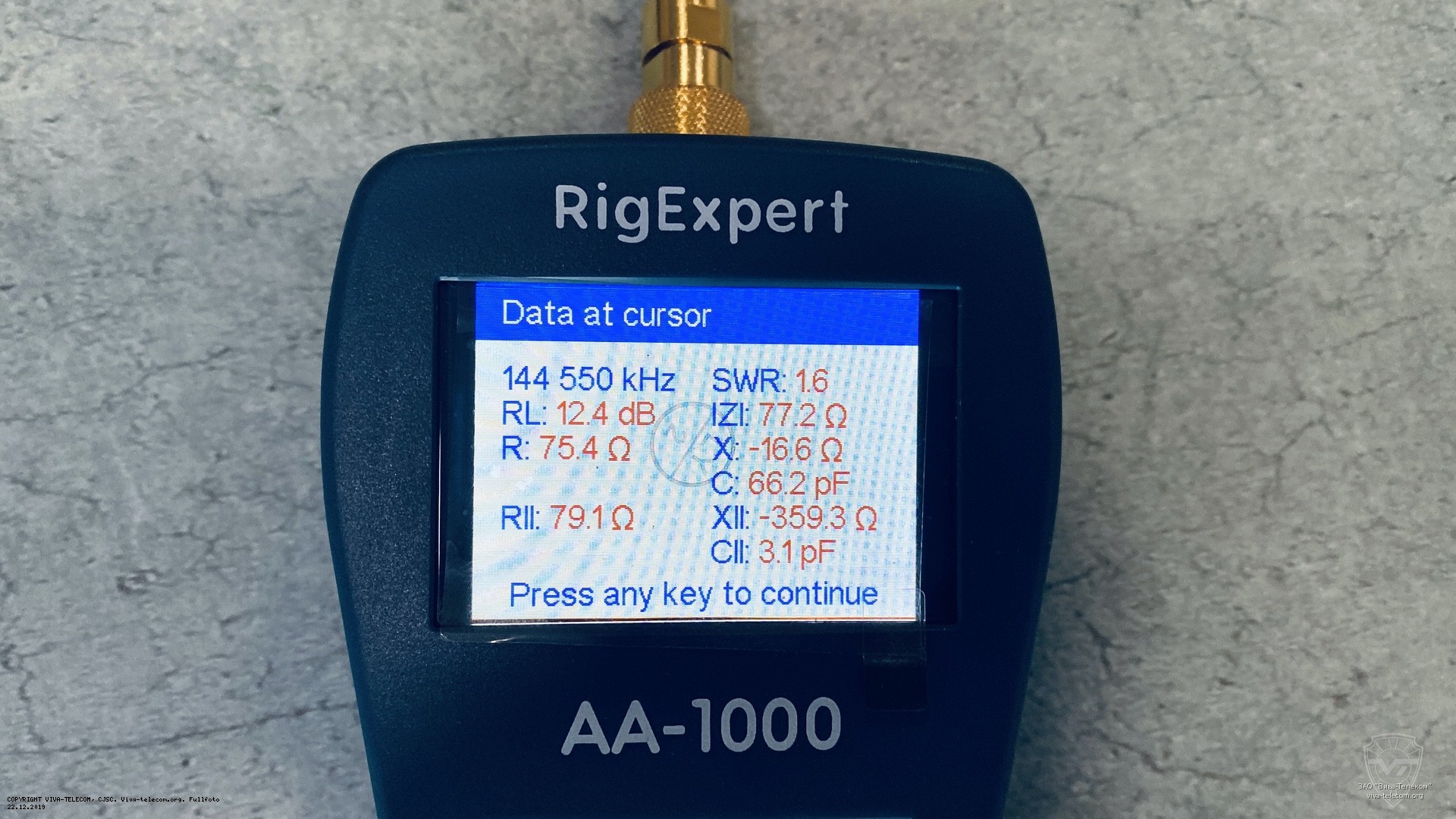 Минимальное значение КСВ антенны Diamond SRHF10 в 136-174 МГц. Diamond SRHF10 Минимальное значение КСВ антенны Diamond SRHF10 в 136-174 МГц