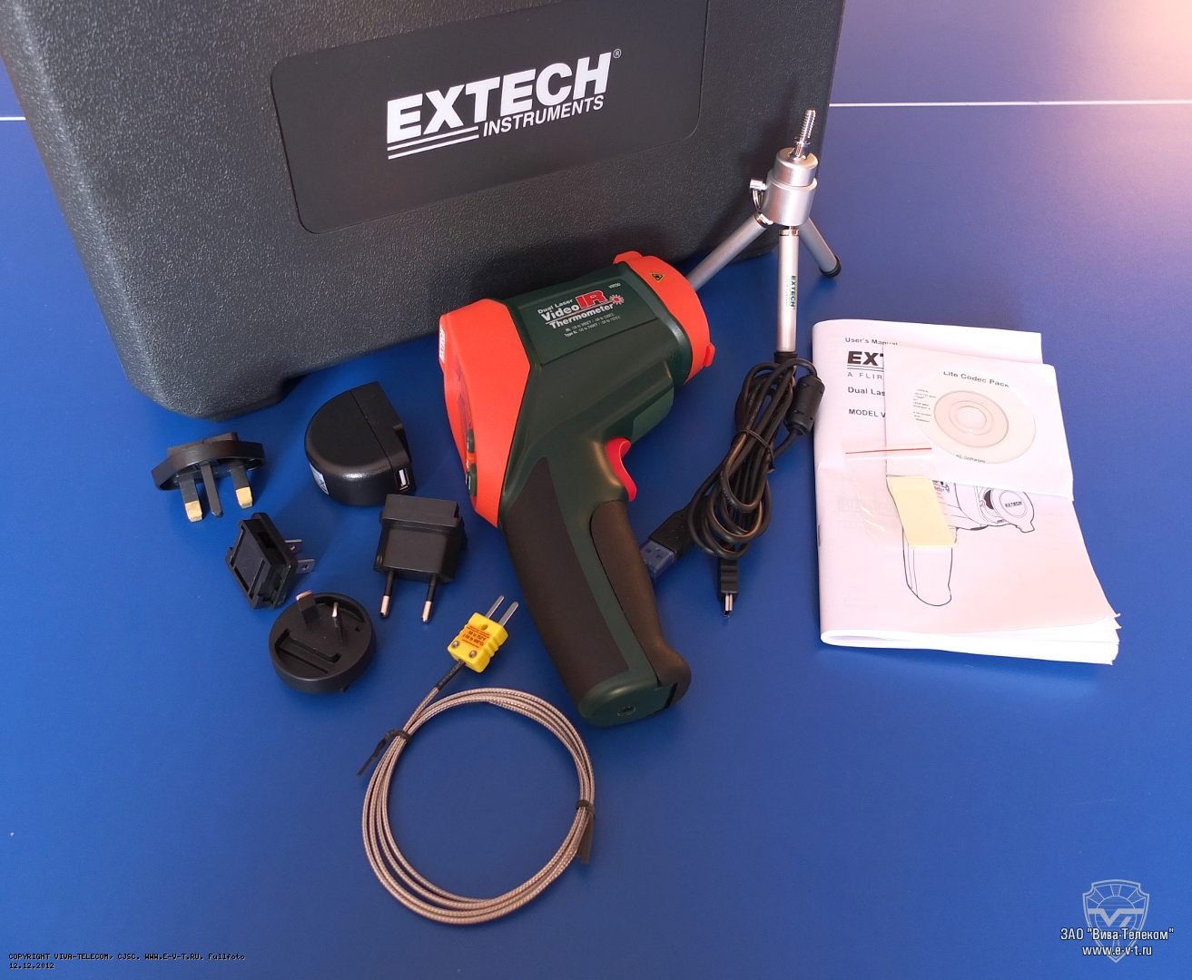 Комплектация прибора Extech VIR50. Extech VIR50 Комплектация прибора Extech VIR50