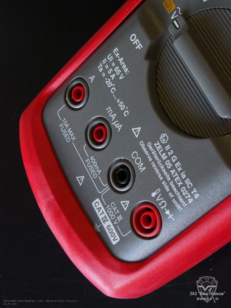 ����������� ������������� ����� � ����������� Fluke 87V-Ex