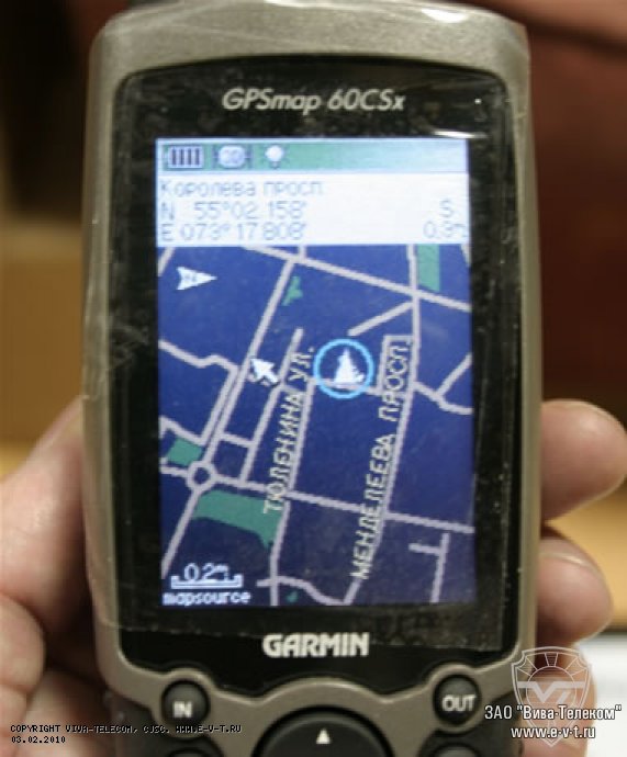 ����������� GPS ��������� GPSMAP 60CSX