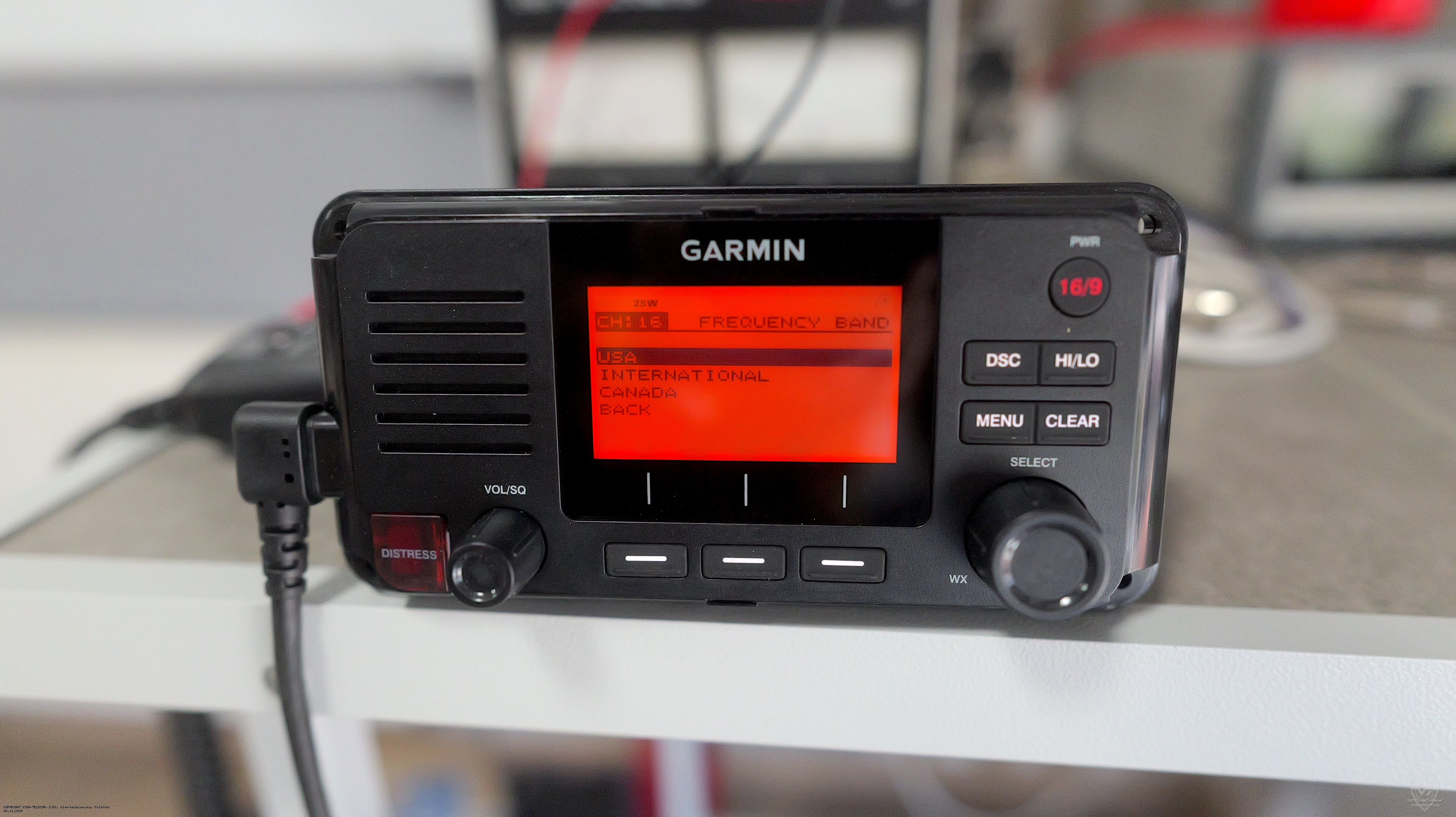 ������ ������� ������������ Garmin VHF-115