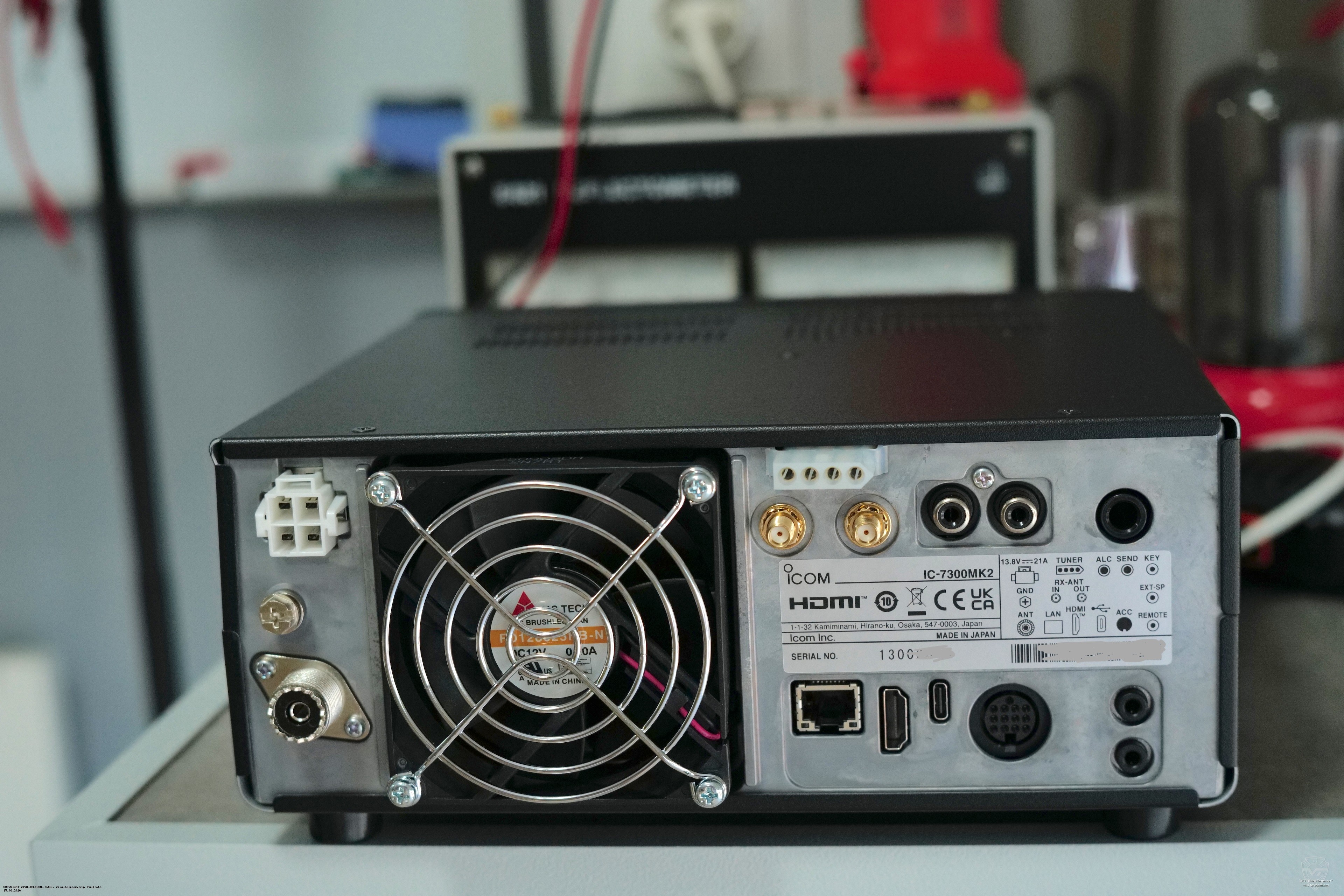 Вид сзади Icom IC-7300-MK2. Icom IC-7300-MK2 Вид сзади Icom IC-7300-MK2