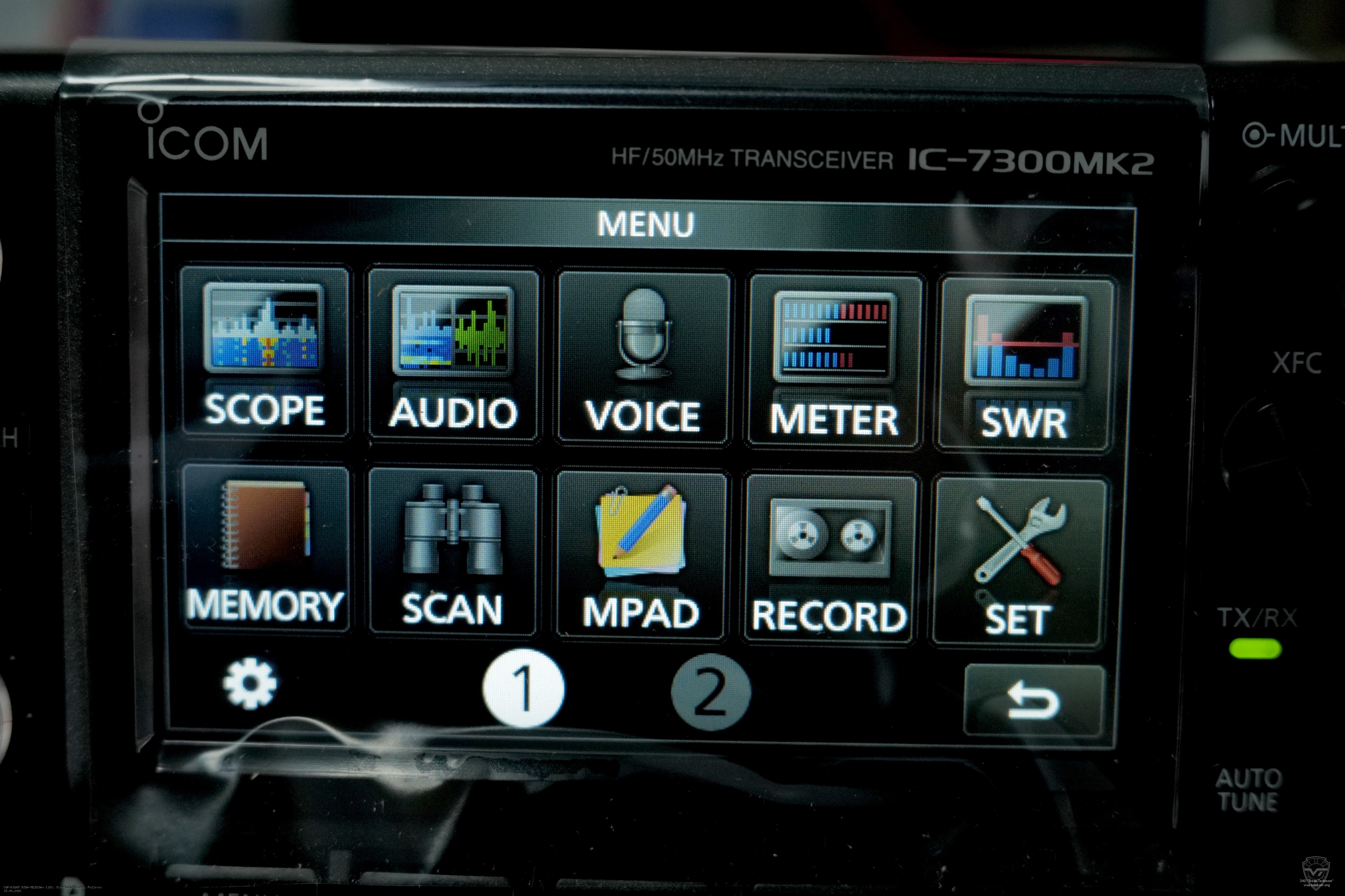 Меню радиостанции Icom IC-7300-MK2. Icom IC-7300-MK2 Меню радиостанции Icom IC-7300-MK2
