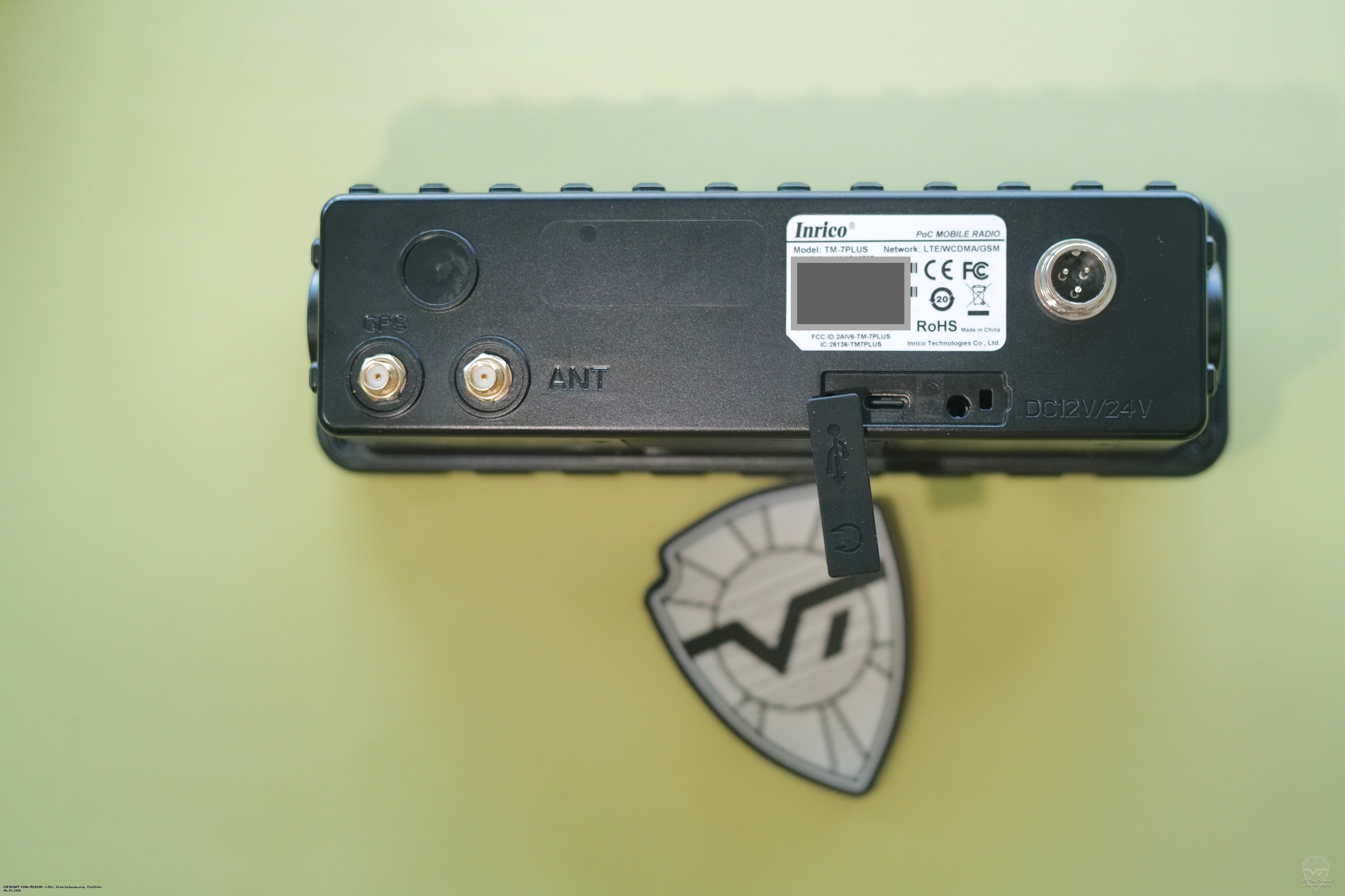 Задняя панель радиостанции Inrico TM-7plus. Inrico TM-7plus Задняя панель радиостанции Inrico TM-7plus