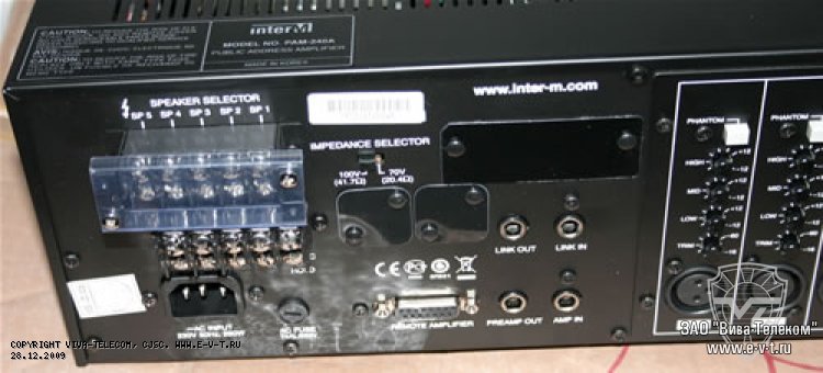 ��������� INTER-M PAM240A. ������ �����������.