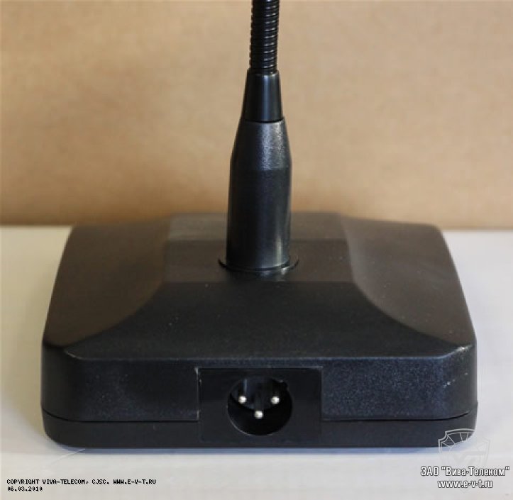 Основание микрофона Ivolga MT-310. Вид сзади.. MKV MT-310 Основание микрофона Ivolga MT-310. Вид сзади.