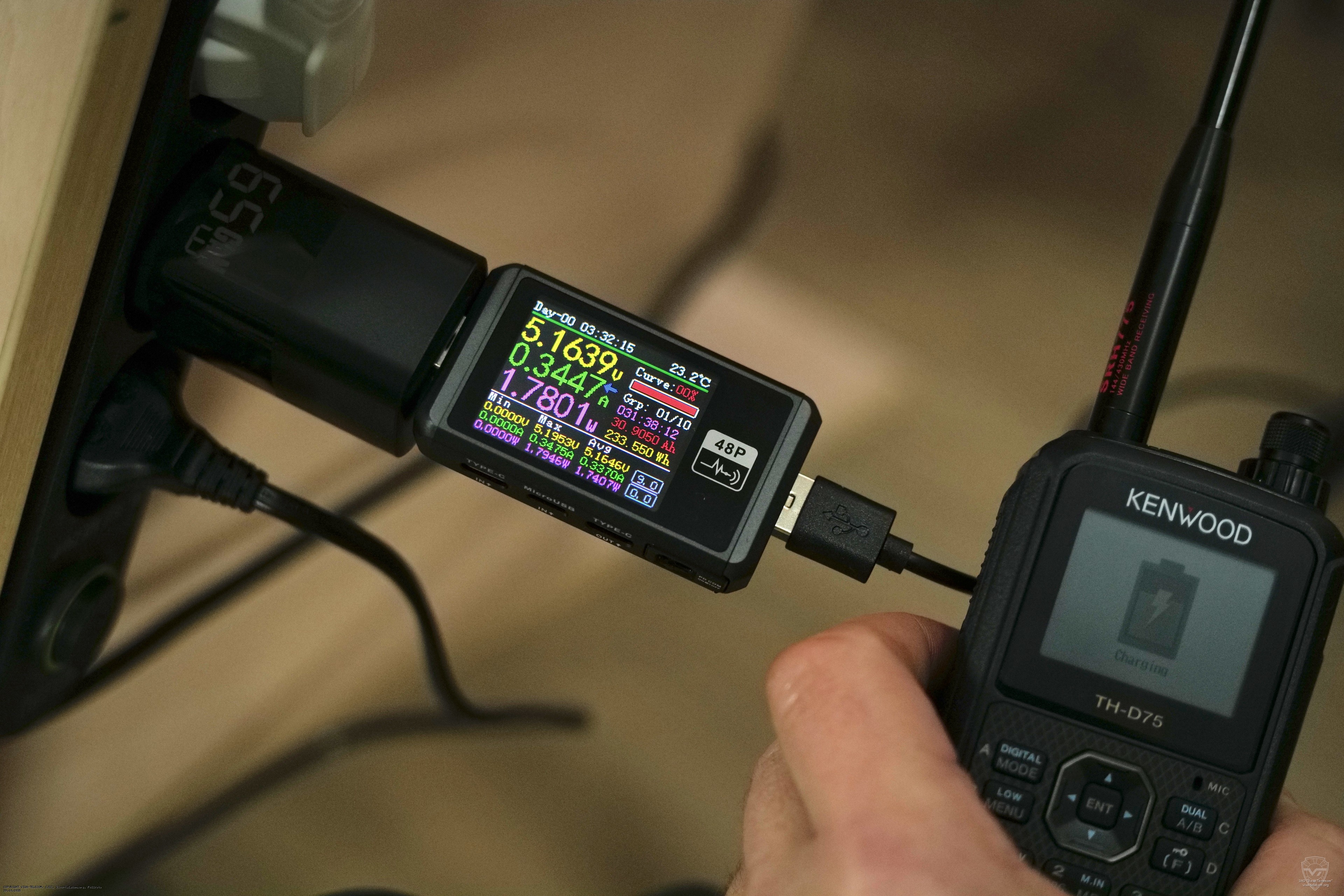 ������� ������������ Kenwood TH-D75 ����� USB ����