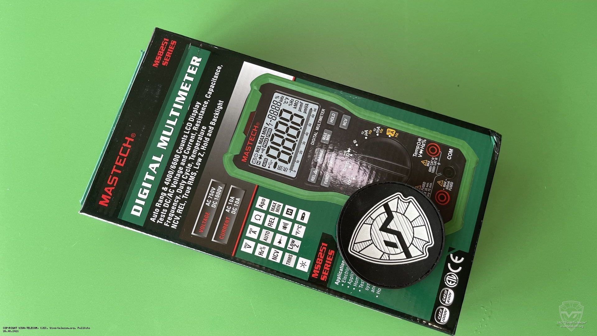 Упаковка мультиметра Mastech MS8251A. Mastech MS8251A Упаковка мультиметра Mastech MS8251A