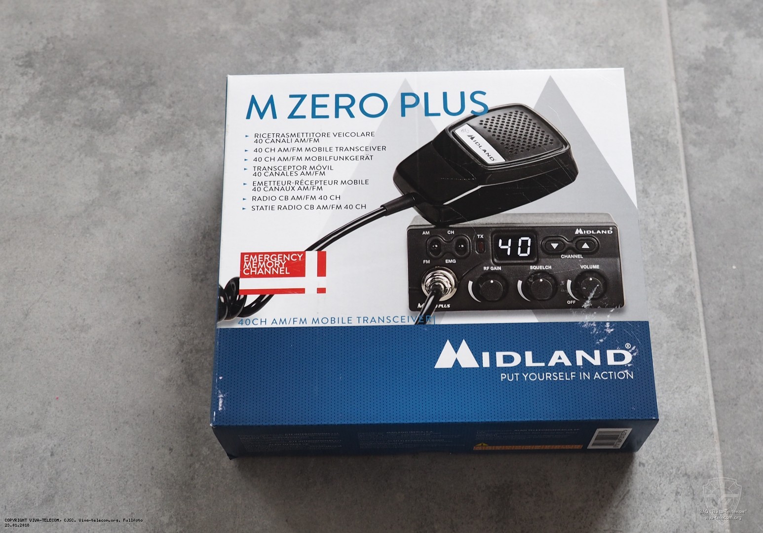Emisora Midland M Zero Plus 40Ch AM/FM