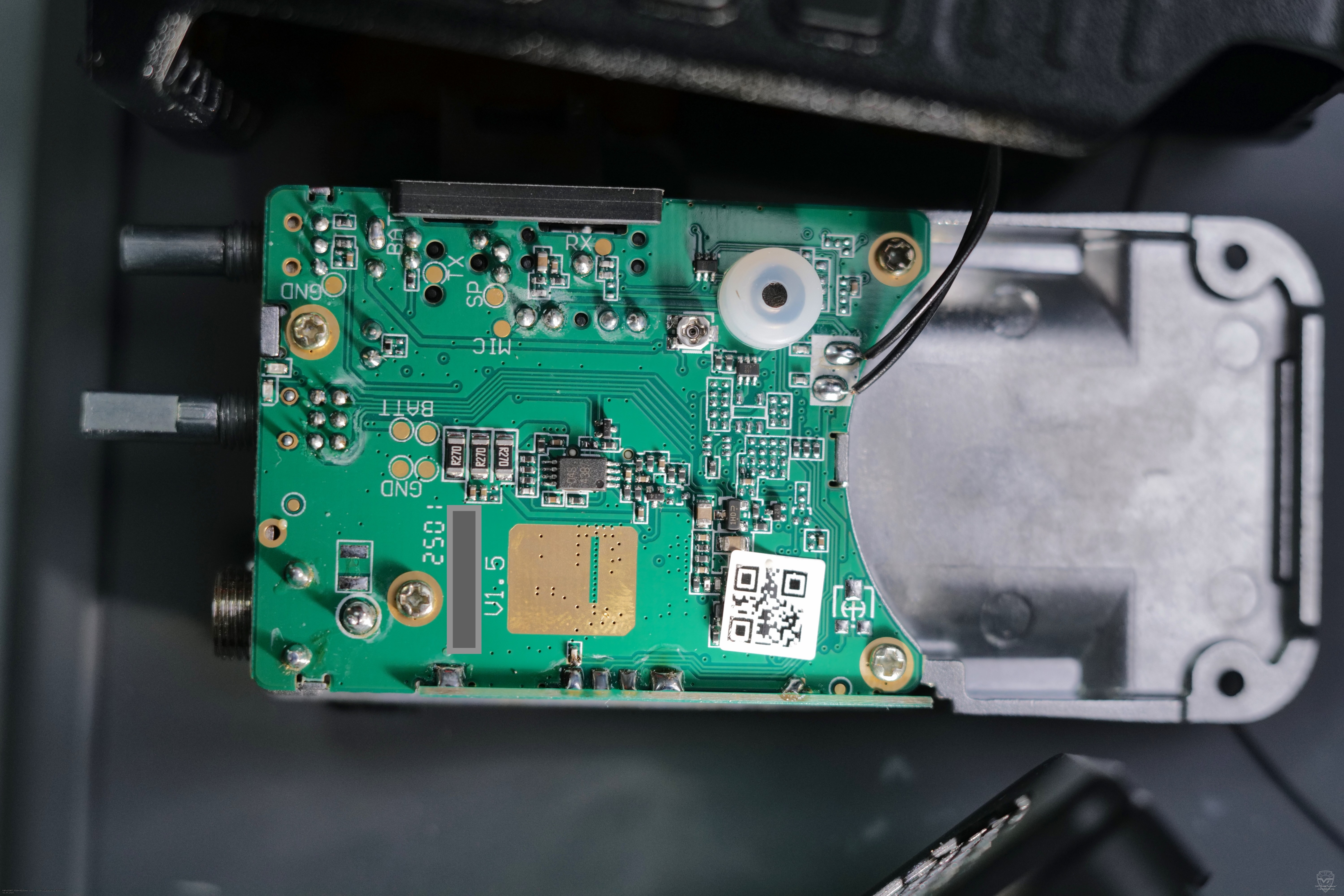 Печатная плата радиостанции Оникс ПР-25 спереди. Оникс ПР-25 Печатная плата радиостанции Оникс ПР-25 спереди