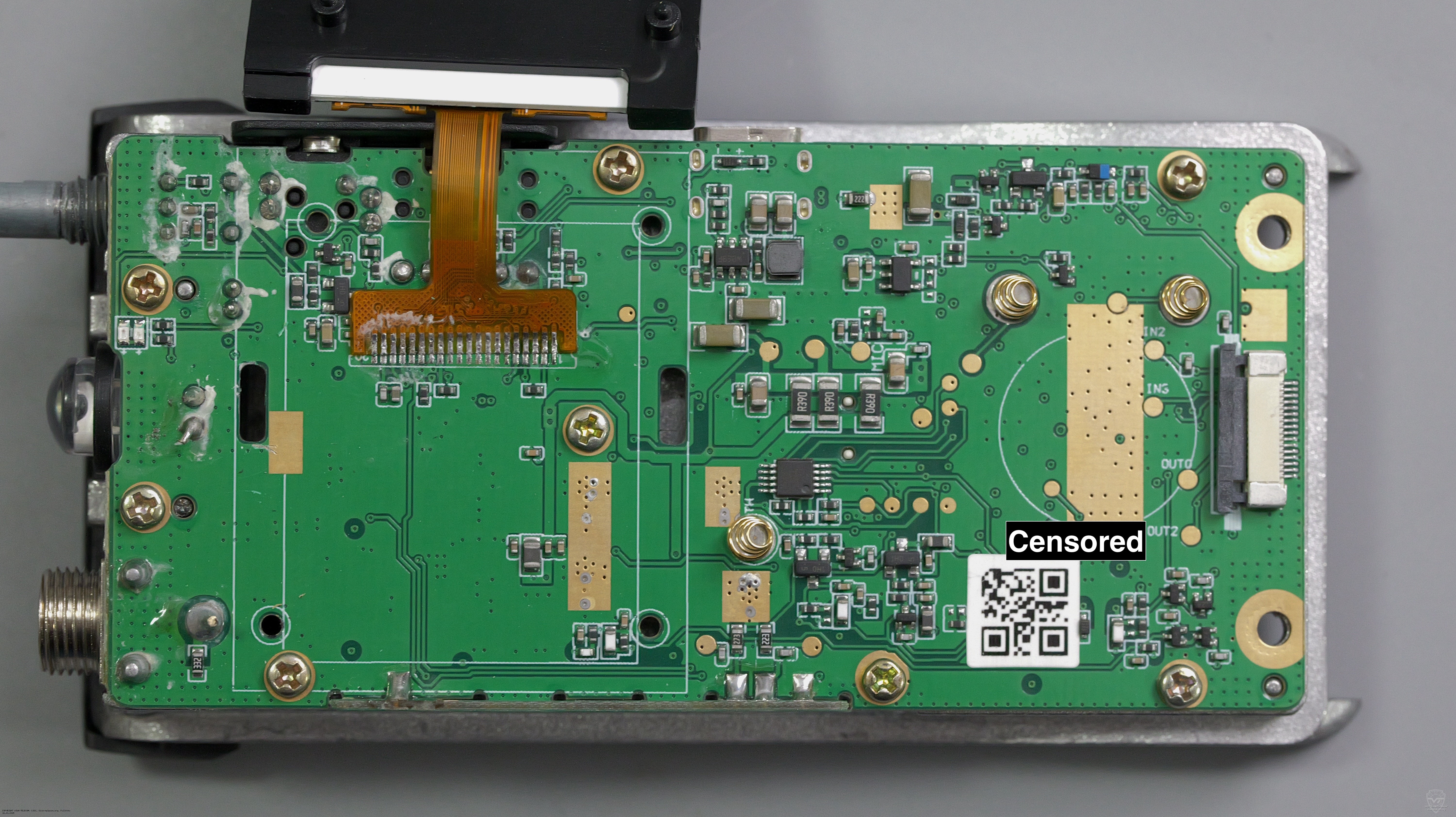 Печатная плата радиостанции Оникс ПР-61 со стороны дисплея. Оникс ПР-61 Печатная плата радиостанции Оникс ПР-61 со стороны дисплея