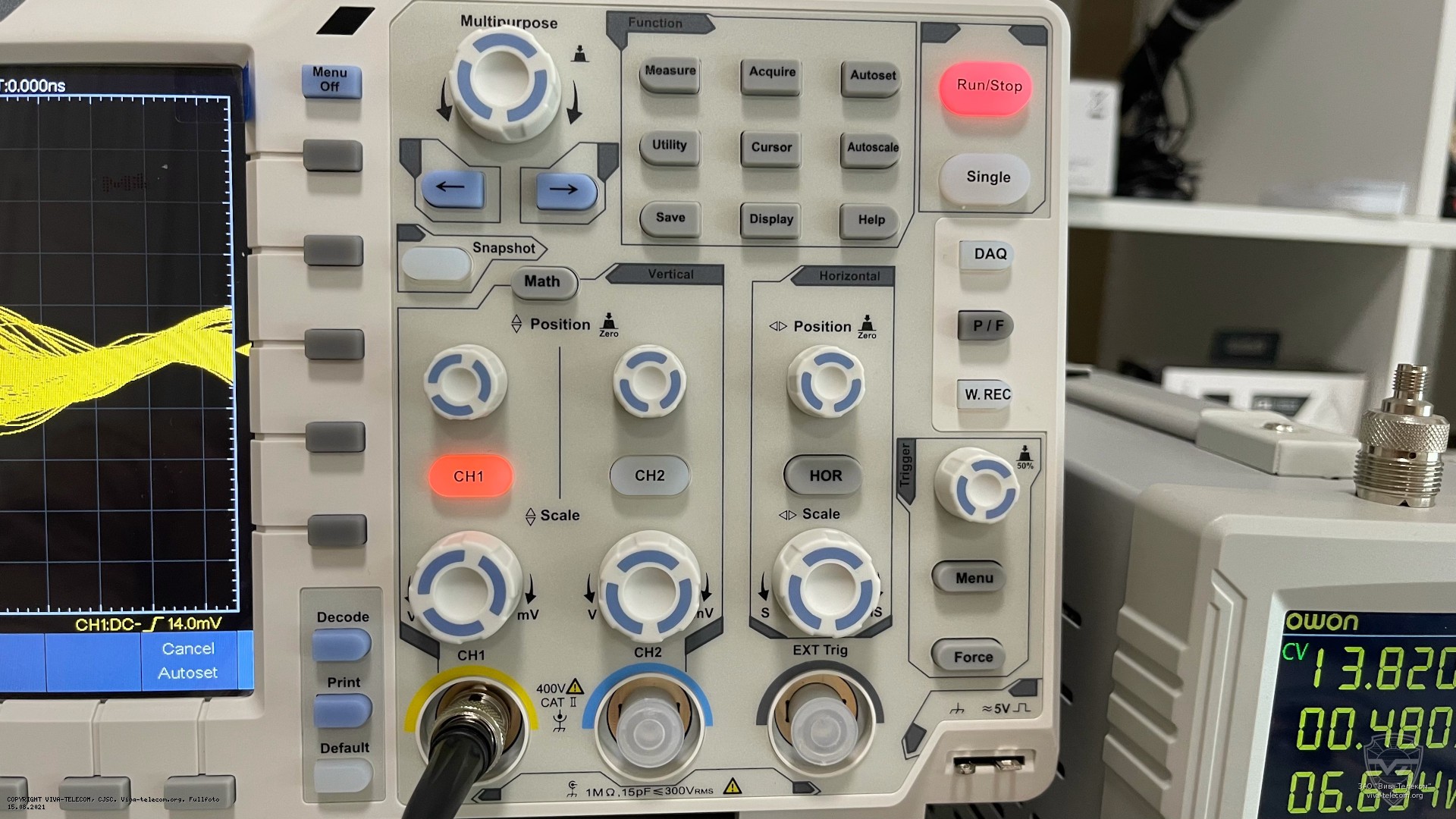 ������ ���������� ������������� OWON XDS2102AV