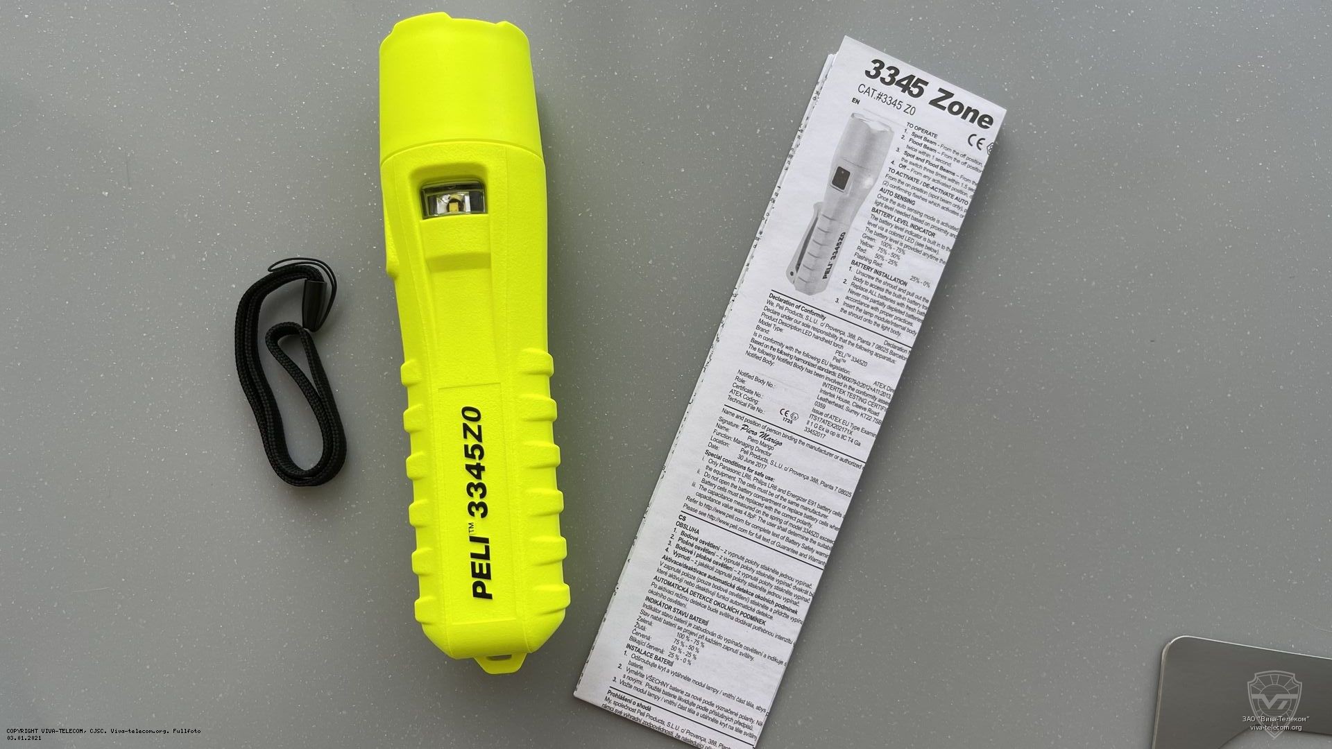 Комплектация фонаря Peli 3345. Peli 3345 Комплектация фонаря Peli 3345