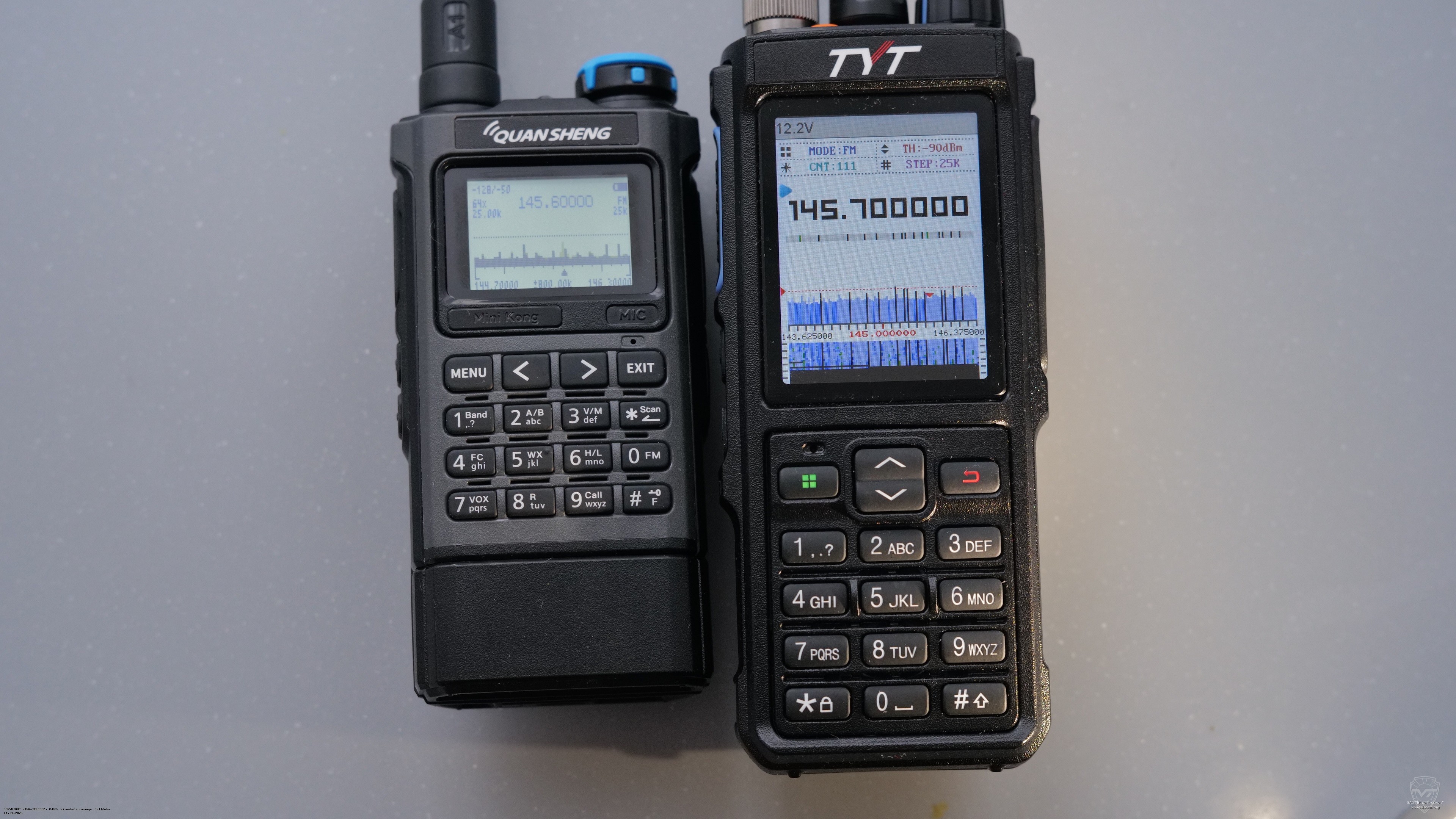 ��������� �������� QuanSheng UV-K1 � TYT UVL-15W