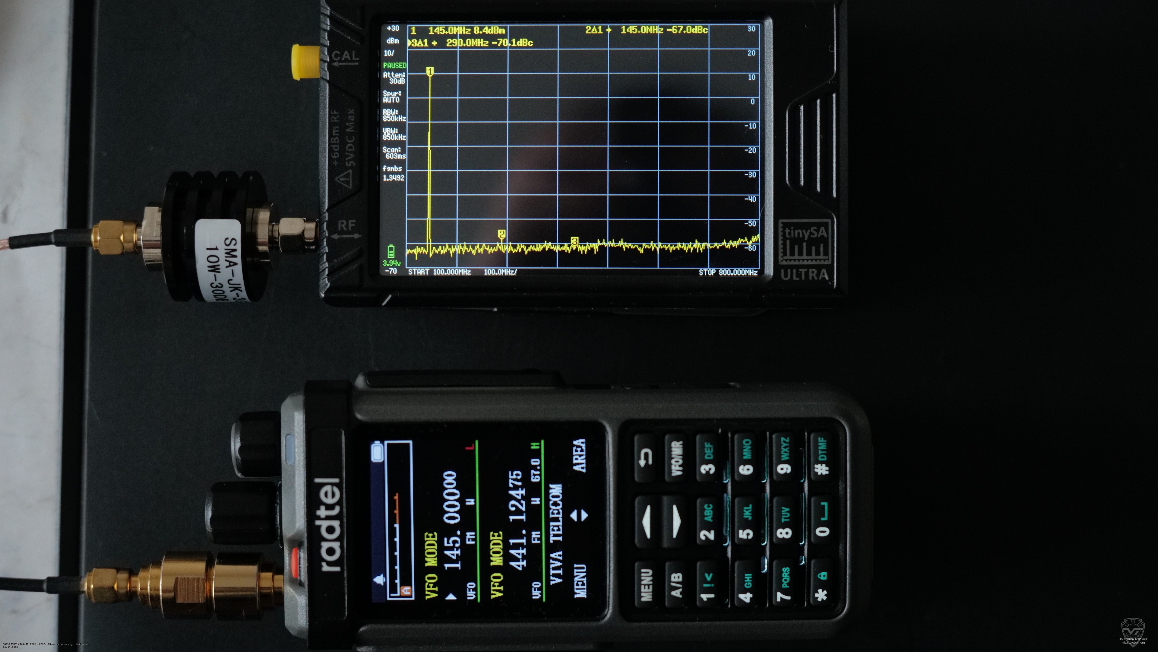 �������� ��������� ������������ Radtel RT-6D �� ������� 145 ���