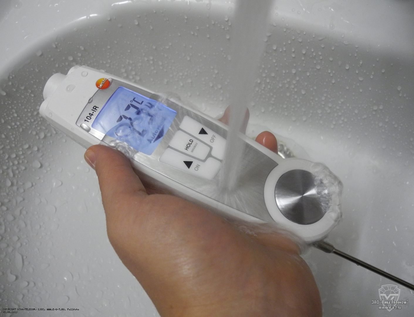 Влагонепроницаемый термометр для пищи. Testo 104-IR Влагонепроницаемый термометр для пищи