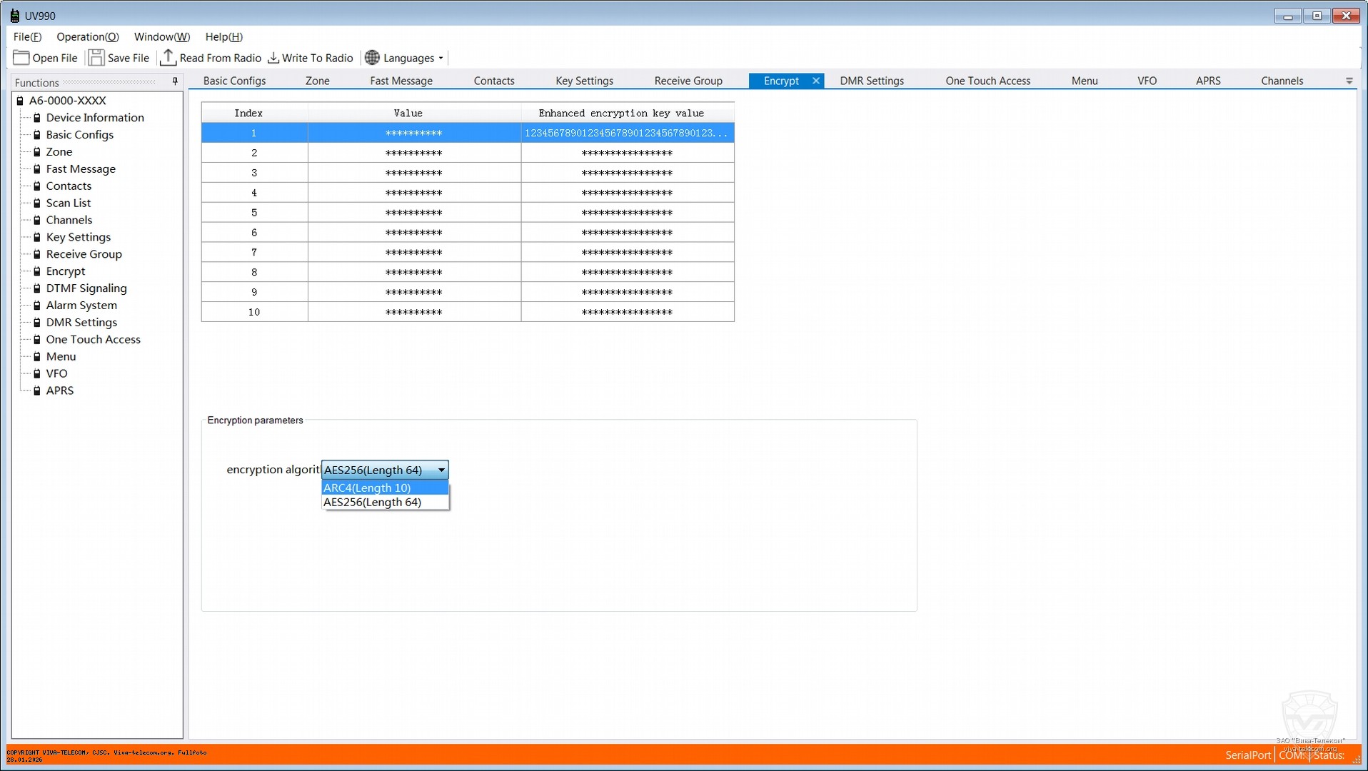 ����� ���������� ������������ TYT MD-UV990