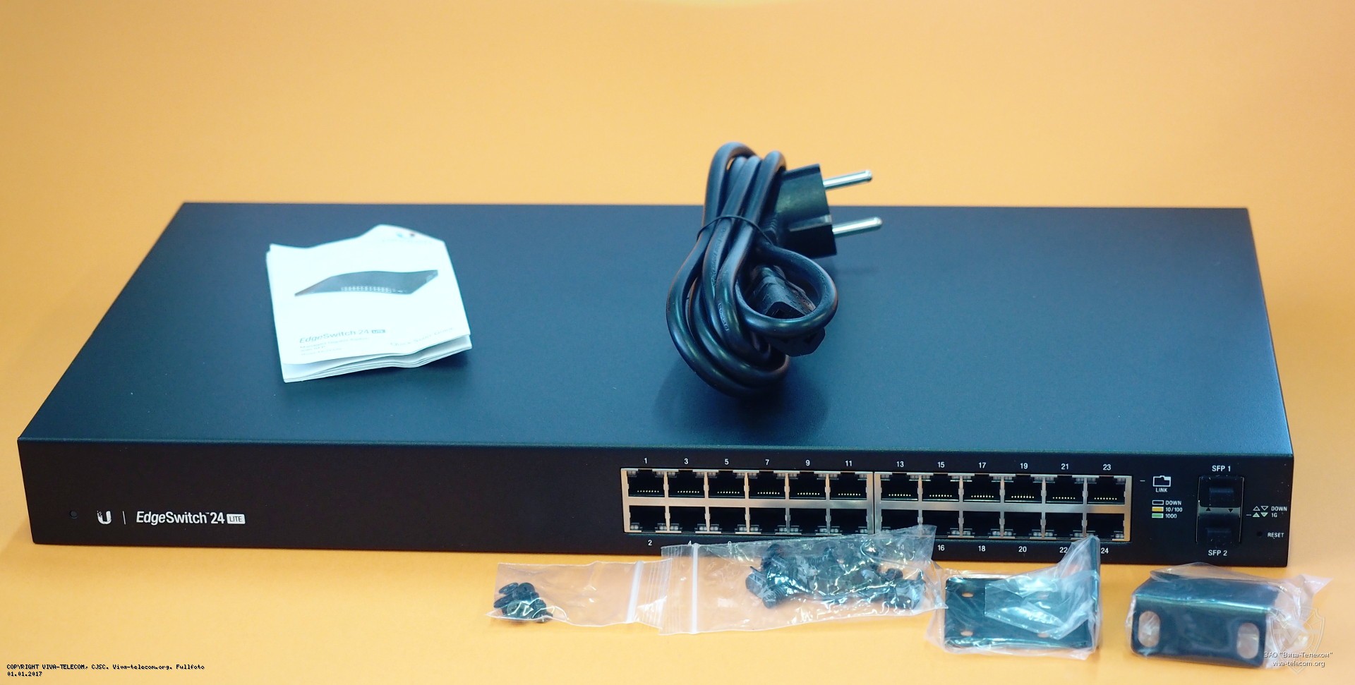 �������� �������� ����������� Ubiquiti EdgeSwitch 24 Lite