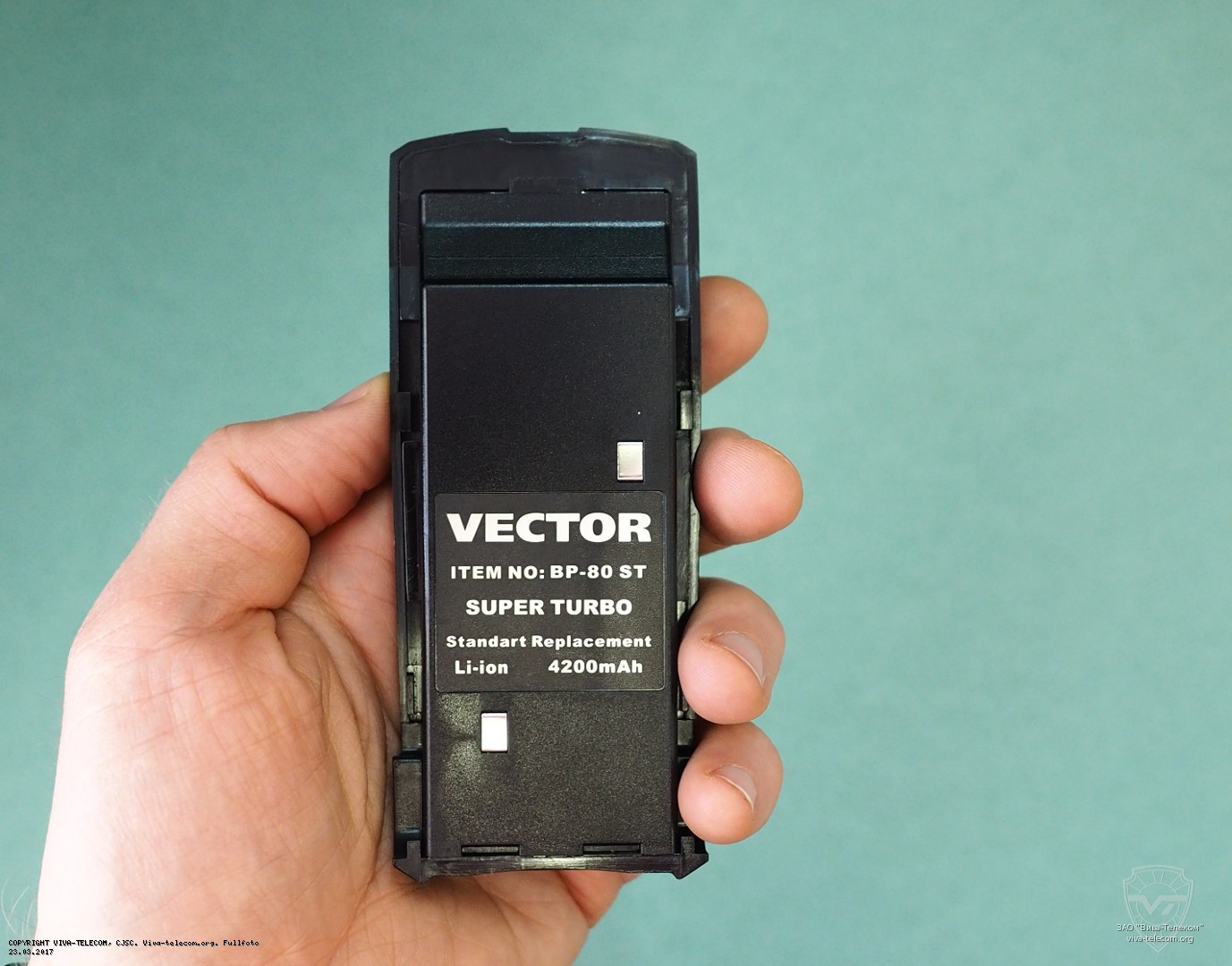 Аккумулятор для рации Vector VT-80 Super Turbo | фотография от ЗАО  Вива-Телеком