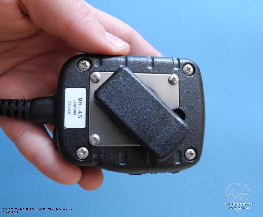 Поворотная клипса спикер-микрофона. Vertex Standard MH-45A2B Поворотная клипса спикер-микрофона