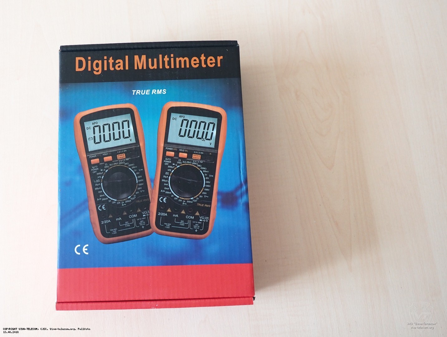 Упаковка мультиметра Victor VC9805A+. Victor VC9805A+ Упаковка мультиметра Victor VC9805A+