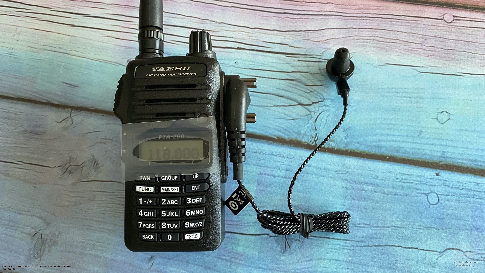 Наушник для авиационной радиостанции. Yaesu SEP-11A Наушник для авиационной радиостанции