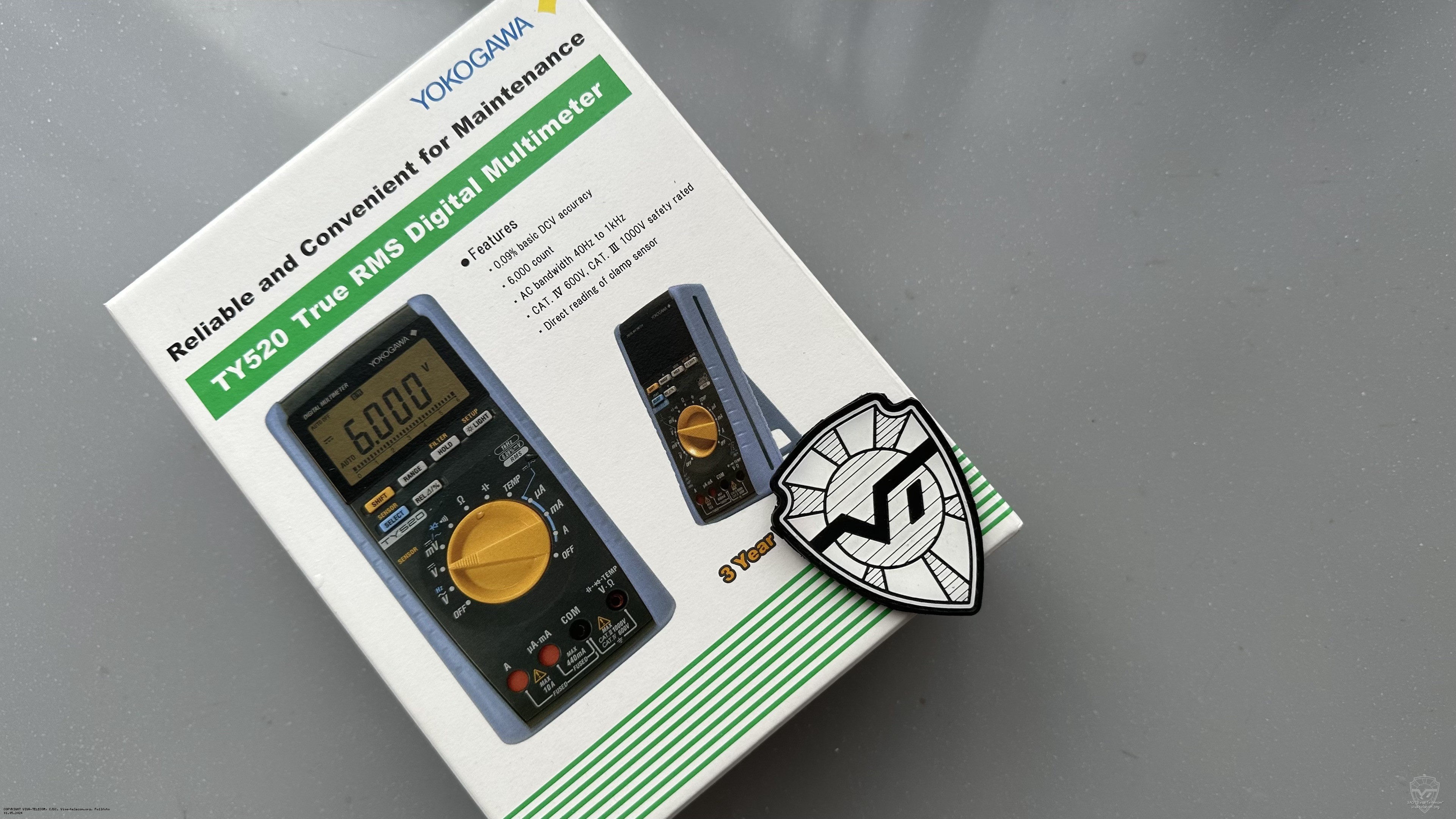 Упаковка мультиметра Yokogawa TY520. Yokogawa TY520 Упаковка мультиметра Yokogawa TY520