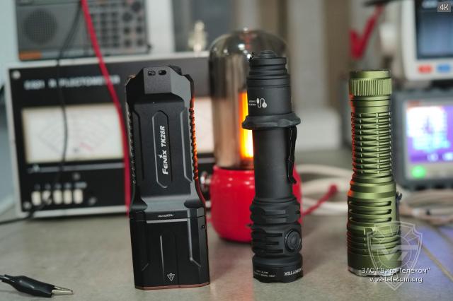 ��������� ������� Fenix TK-28R, Armytek Dobermann Pro Max, Astrolux ST02