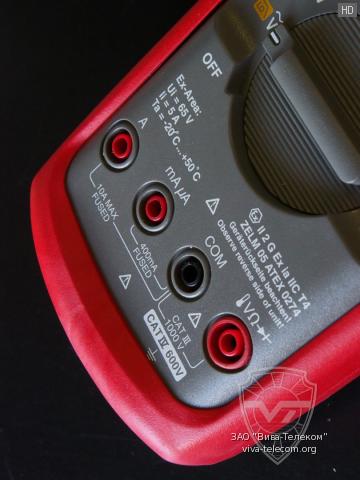 ����������� ������������� ����� � ����������� Fluke 87V-Ex