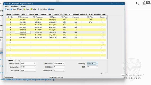 ����������� ����������� ��� Radtel RT-4D. �������� ����� DMR