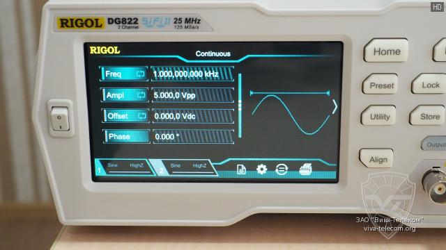 ������������ ������� ����������� RIGOL DG822