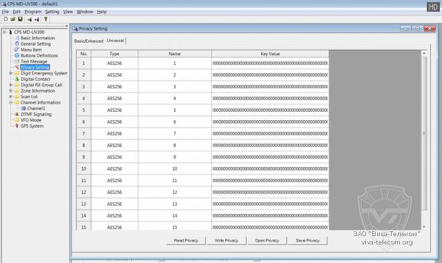 ��������� ������ ���������� ������������ TYT MD-UV390