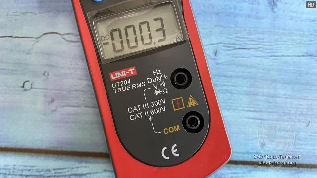 ������ ����������� ������������� ����� ������� UNI-T UT204