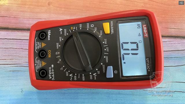 �������� ������ ����������� UNI-T UT33C+